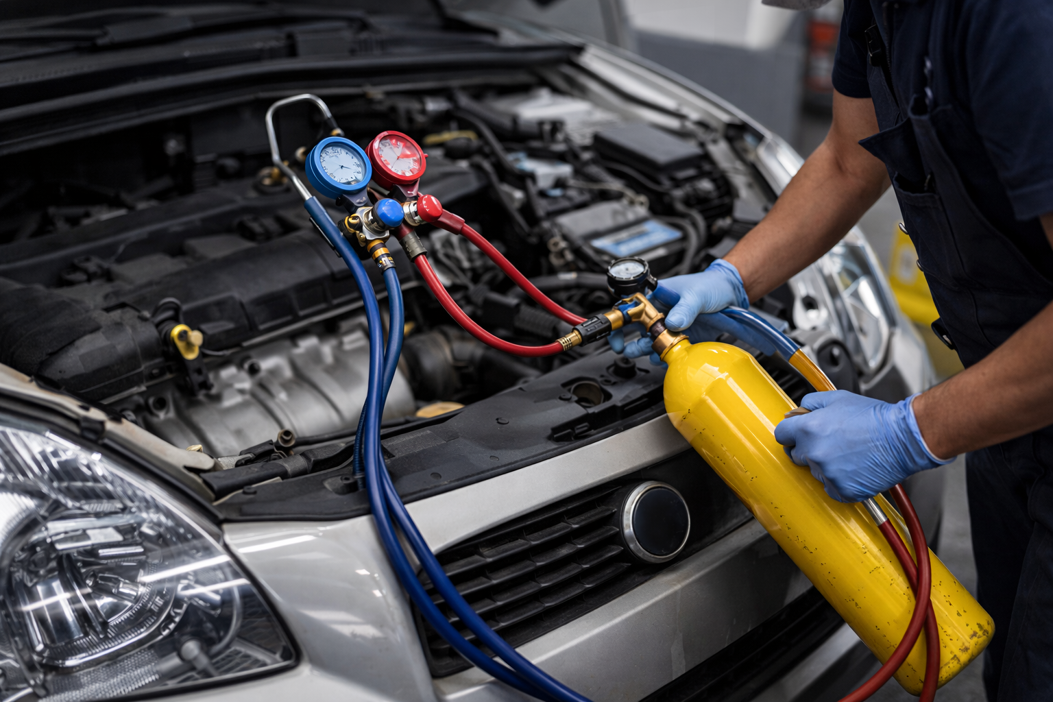 Detekcija curenja auto klime azotom AutoRentaFix Obrenovac