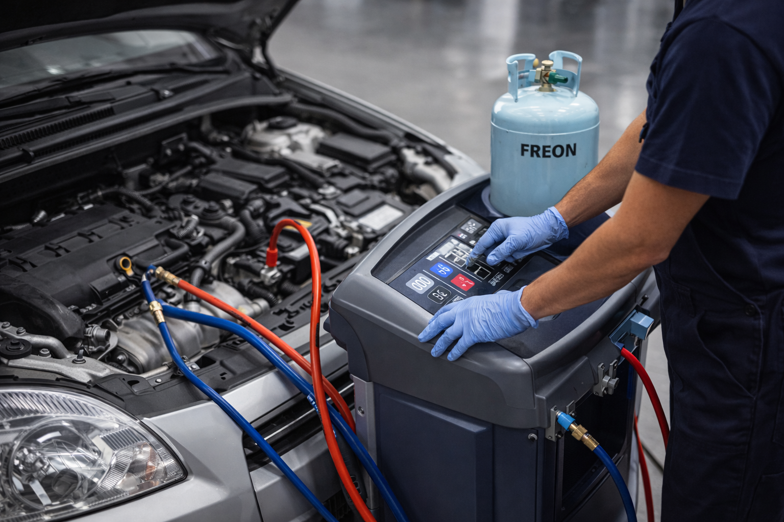 Punjenje auto klime u Obrenovcu AutoRentaFix servis